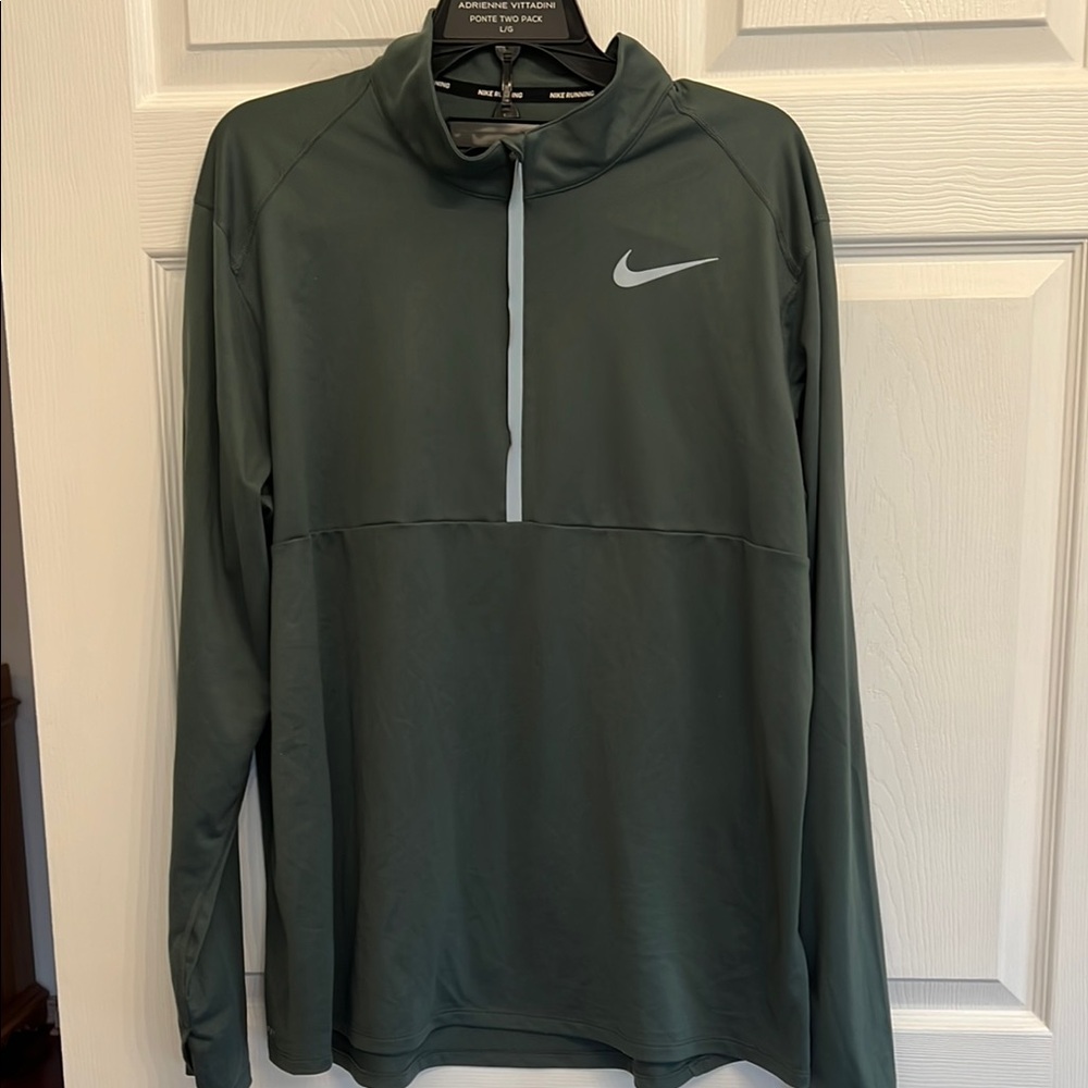 Nike Men's Green running shirt Dri-Fit Green XL